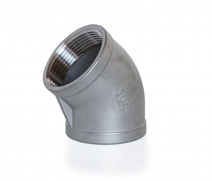 Отвод 45 ВР/ВР DN40 (48.3) 1 1/2" AISI 304